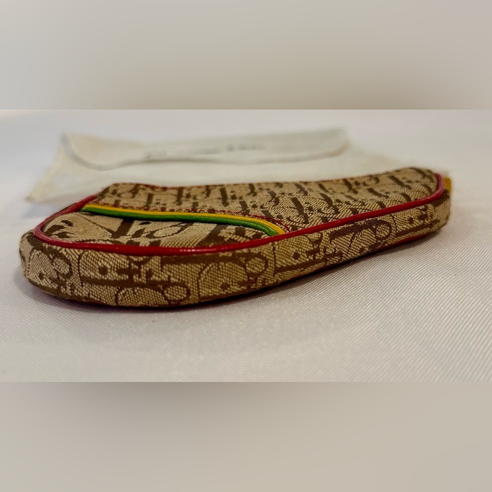 Never used Dior Diorissimo Rasta Saddle Coin Pouch/Purse - Picture 4 of 6